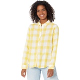 Dylan by True Grit Taylor Sunkissed Sol Plaid Long Sleeve Button-Up Shirt