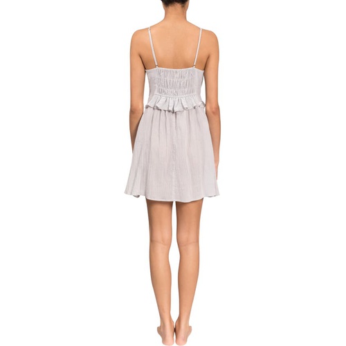  Everyday Ritual Isabelle Tie-Front Cotton Chemise_MIST