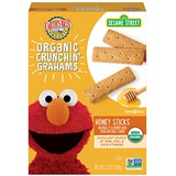 Earths Best Organic Sesame Street Toddler Crunchin Grahams, Honey Sticks, 5.3 Oz Box (Pack of 6)
