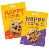 Eat Like A Woman Vegan Happy Cookies - Plant Based Protein Cookies | Gluten-Free, Kosher, Soft & Chewy, No Eggs, Soy, Sugar, Alcohols, Trans Fat, or Cholesterol, Variety Pack, 12 P
