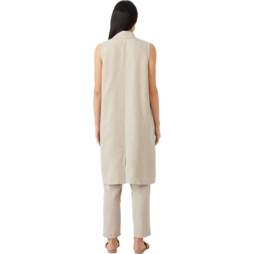  Eileen Fisher Knee Length Vest in Tencel & Linen