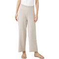 Eileen Fisher Straight Cropped Pants in Peruvian Organic Cotton