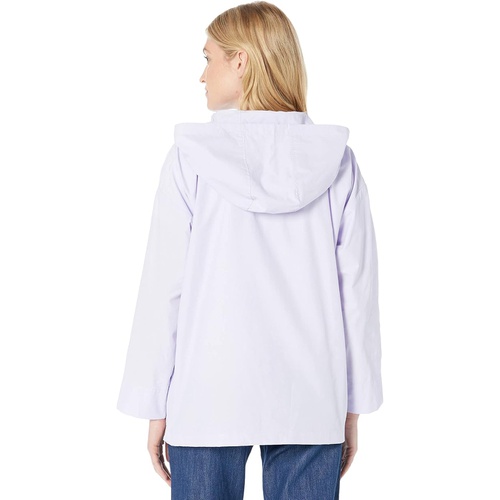  Eileen Fisher Hooded Pop-Over in Light Cotton Nylon