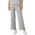 Eileen Fisher Straight Ankle Pants in Cozy Tencel Cotton Waffle