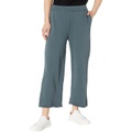 Eileen Fisher Petite Cropped Straight Pants in Organic Cotton French Terry