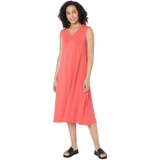 Eileen Fisher V-Neck Calf Length Dress