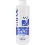 Eternal 100% Pure Acetone  Quick Professional Ultra-Powerful Nail Polish Remover for Natural, Gel, Acrylic, Shellac Nails and Dark Colored Paints (8 FL. OZ.)
