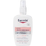 Eucerin Sensitive Facial Skin Q10 Anti-Wrinkle Sensitive Skin Lotion, Broad Spectrum SPF 15, 4 Ounce (Pack of 2)