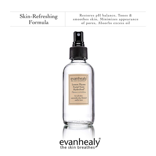  evanhealy Lemon Thyme Facial Tonic w/HydroSoul | 100% Pure Organic Plant Hydrosol | Balances, Protects, Refreshes All Skin Types