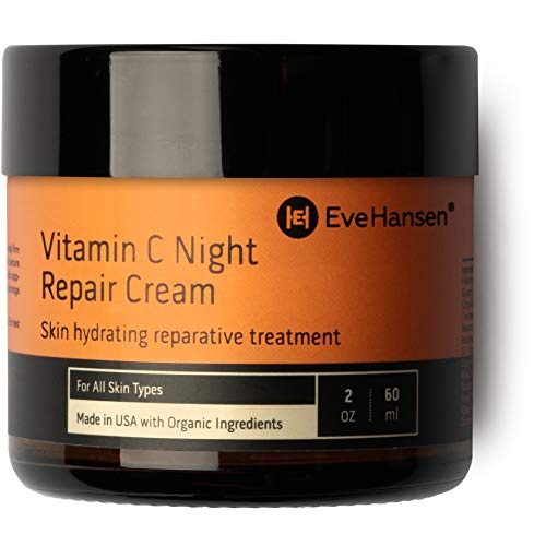  Eve Hansen Vitamin C Night Cream - Anti Aging Face Cream, Neck Cream, Vitamin C Cream, Vitamin E Cream - Natural Face Moisturizer for Acne Scar Removal, Dark Circles and Wrinkle Fi