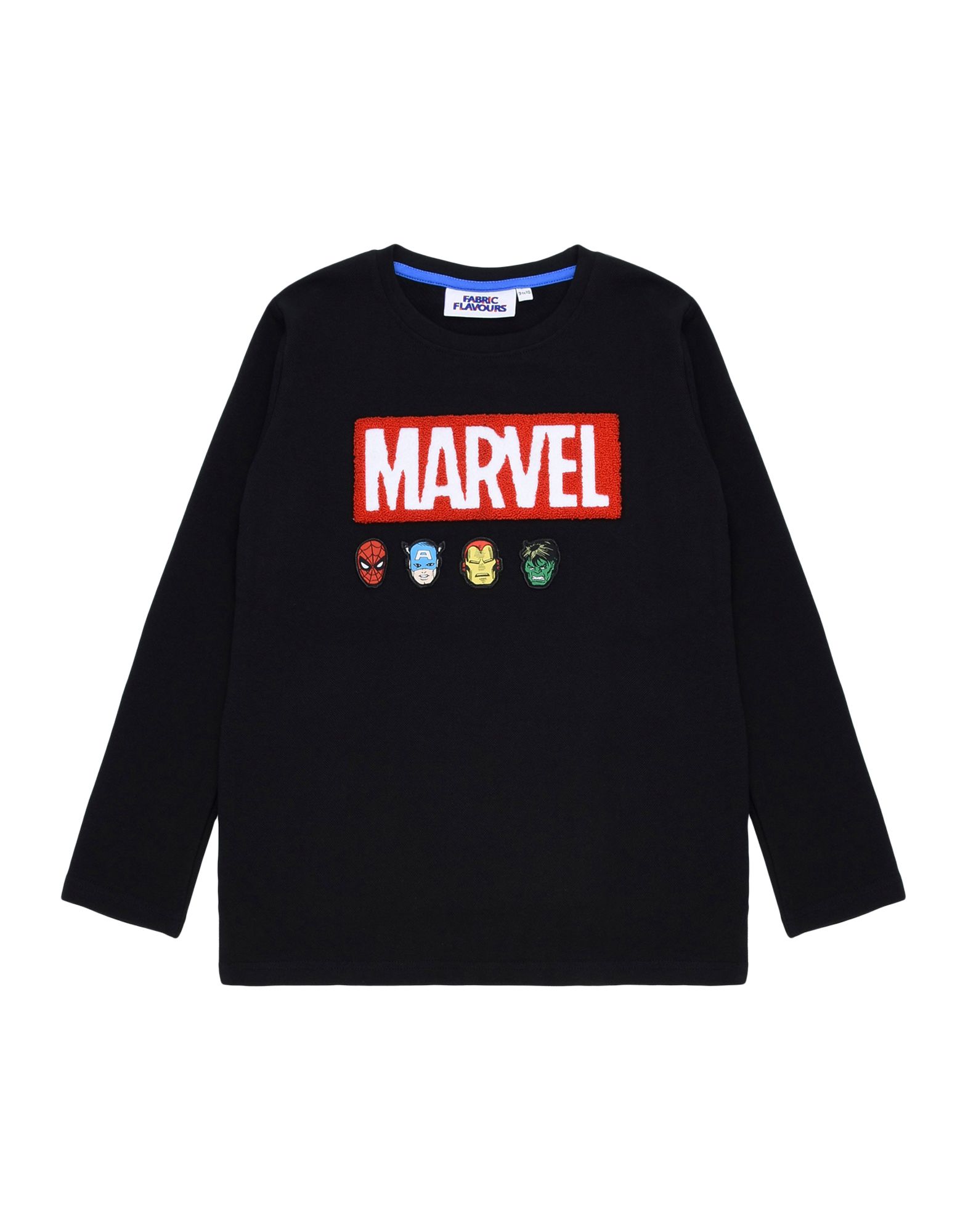 FABRIC FLAVOURS Marvel Chenille Logo LS Pique T-Shirt