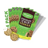 Fancypants Baking Co. Nut Free Cookies - Buttery Delicious & Crunchy Rich Chocolate Chip - Non-GMO Bagged Cookies 4 pack (5oz)