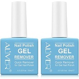 FGHJ Magic Nail Polish Remover (2 Pack) - Remove Gel Nail Polish Within 2-3 Minutes - Quick & Easy Polish Remover - No Need For Foil, Soaking Or Wrapping, 0.5 Fl Oz