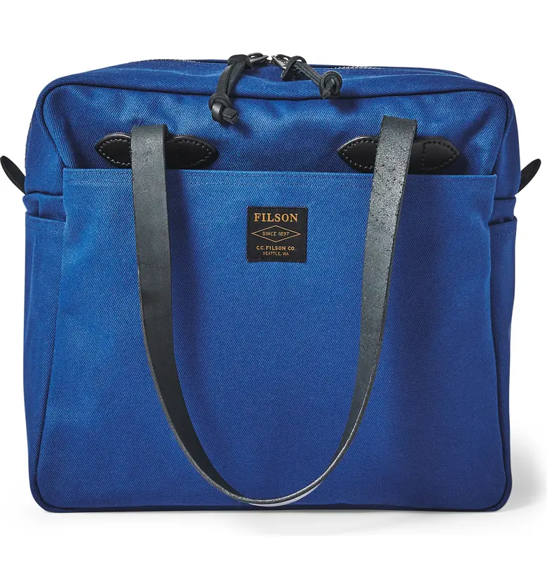 Filson Water Repellent Woven Tote Bag_FLAG BLUE