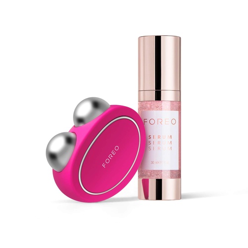  FOREO BEAR App-connected Microcurrent Facial Toning Device with 5 Intensities, Fuchsia