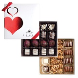 Fames Assorted Chocolate Gift Box - Great Happy Birthday, Valentine Chocolate Gift, Gourmet Chocolates with Gift Ribbon, Kosher, Dairy Free (31pc)