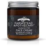 Farmstead Apothecary 100% Natural Anti-Aging Face Cream with Jojoba Oil, Unscented 4 oz