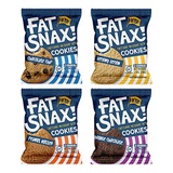 Fat Snax Keto Cookies - Low Carb, Keto, and Sugar-Free (Variety Pack, 12-pack (24 cookies)) - Keto-Friendly & Gluten-Free Snack Foods