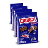 Ferrero Chocolate Crunch 100% Real Milk Chocolate Mini Candy Bars, Bulk Individually Wrapped Bars in 10.5 oz Bags, Perfect Easter Egg Basket Stuffers (4 Pack)