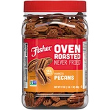 Fisher Nuts Snack Oven Roasted Never Fried Mammoth, Non-GMO, Made with Sea Salt, Pecan, 17 Ounce