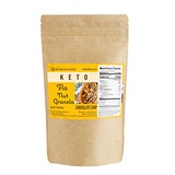Fla Keto Granola Low Carb Cereal with Chocolate Chips - Vegan, Sugar & Grain Free Nut Snacks, Ketogenic Diet Friendly, Healthy Snack & Breakfast Food - 11oz bag (11 servings)