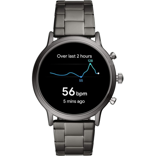파슬 Fossil Gen 5 Carlyle Stainless Steel Touchscreen Smartwatch with Speaker, Heart Rate, GPS, Contactless Payments, and Smartphone Notifications