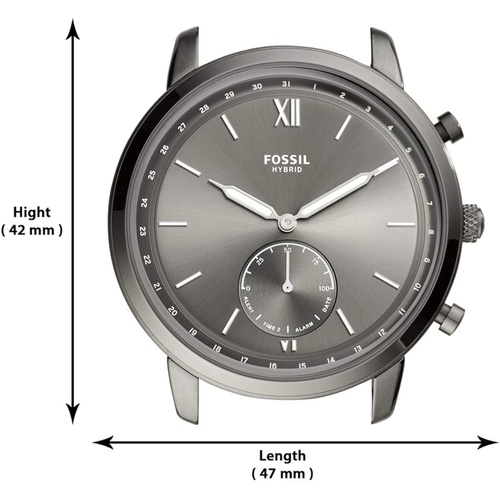 파슬 Fossil Mens Neutra Stainless Steel Hybrid Smartwatch with Activity Tracking and Smartphone Notifications