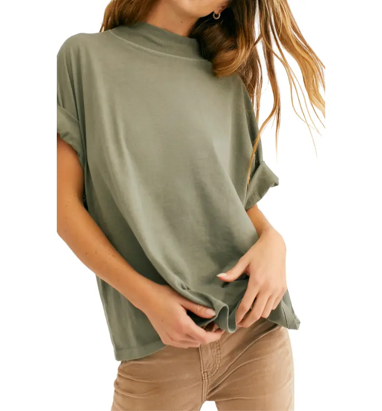 Free People Fearless Mock Neck Top_WASHED ARMY