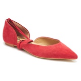 Free People Noelle Ankle Wrap Flat_RED SUEDE