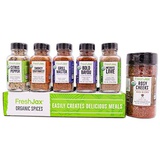 FreshJax Premium Gourmet Organic Spices and Seasonings, Gift Box (Set of 6) (BBQ & Grill Lovers)…