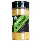 FreshJax Premium Organic Spices, Herbs, Seasonings, and Salts (Certified Organic Yellow Mustard Powder - Large Bottle)