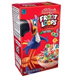Kellogg’s Froot Loops, Breakfast Cereal, Original, Good Source of Fiber, Single Serve, 0.95 oz Box(Pack of 70)