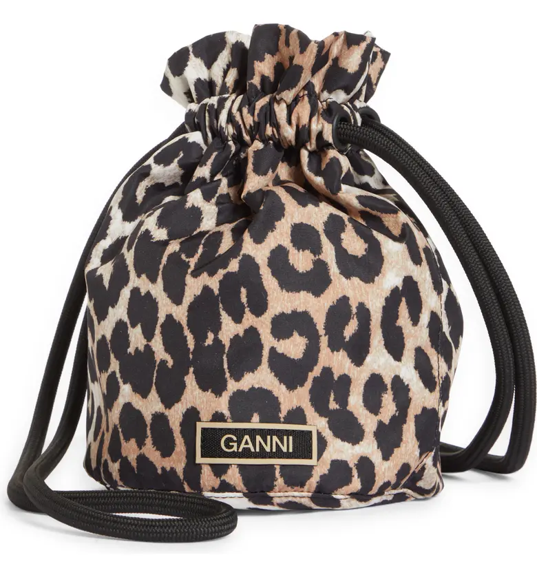 Ganni Animal Print Bucket Bag_LEOPARD
