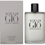 Giorgio Armani Aqua Di Gio for Men Eau de Toilette Spray, 6.7 Ounce