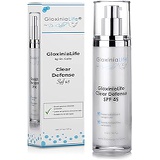 GloxiniaLife by Dr. Calle Clear Defense SPF 45- Oil-Free Facial Sunscreen for Acne Prone Skin with Zinc Oxide- Daily Botanical Cream for Face Use- Anti Aging with UV Skin Protectio