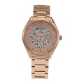 GUESS 34 mm Clear Cut Sunray Multifunction Dial with Rose Gold Bracelet GW0253L3