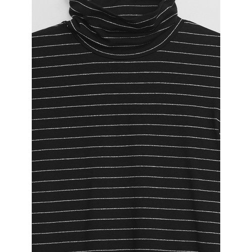 갭 Lurex® Stripe Turtleneck T-Shirt