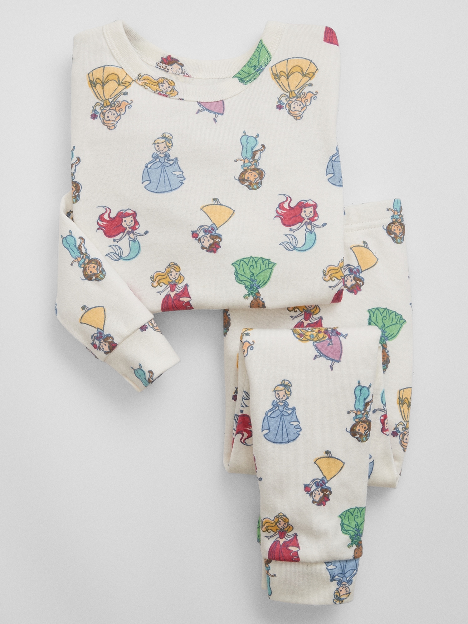 갭 babyGap | Disney Princess 100% Organic Cotton PJ Set