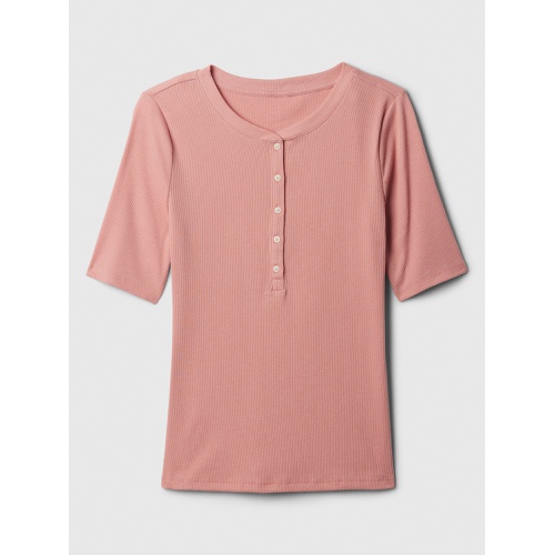 갭 Ribbed Henley T-Shirt