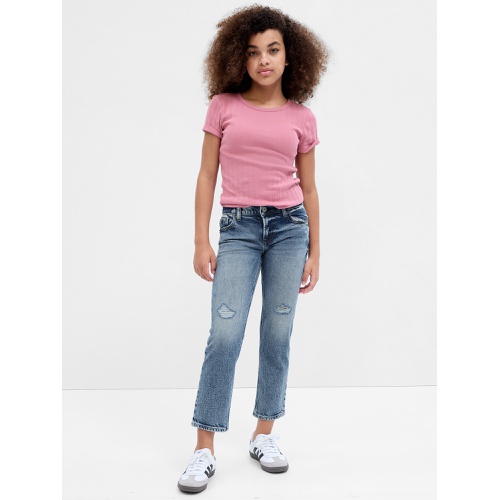 갭 Kids Mid Rise 90s Straight Jeans