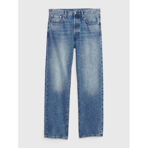갭 Organic Cotton Button Fly 90s Original Straight Fit Jeans