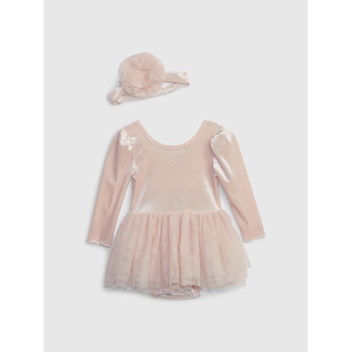 갭 Baby Velvet Tulle Dress Set