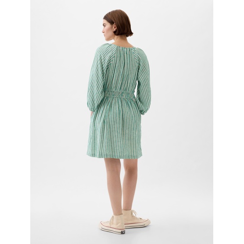 갭 Linen-Blend Mini Dress