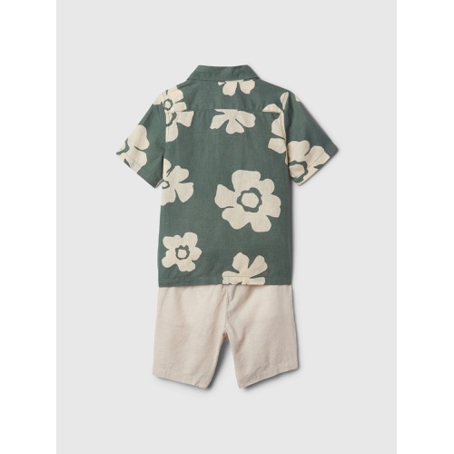 갭 babyGap Linen-Cotton Outfit Set