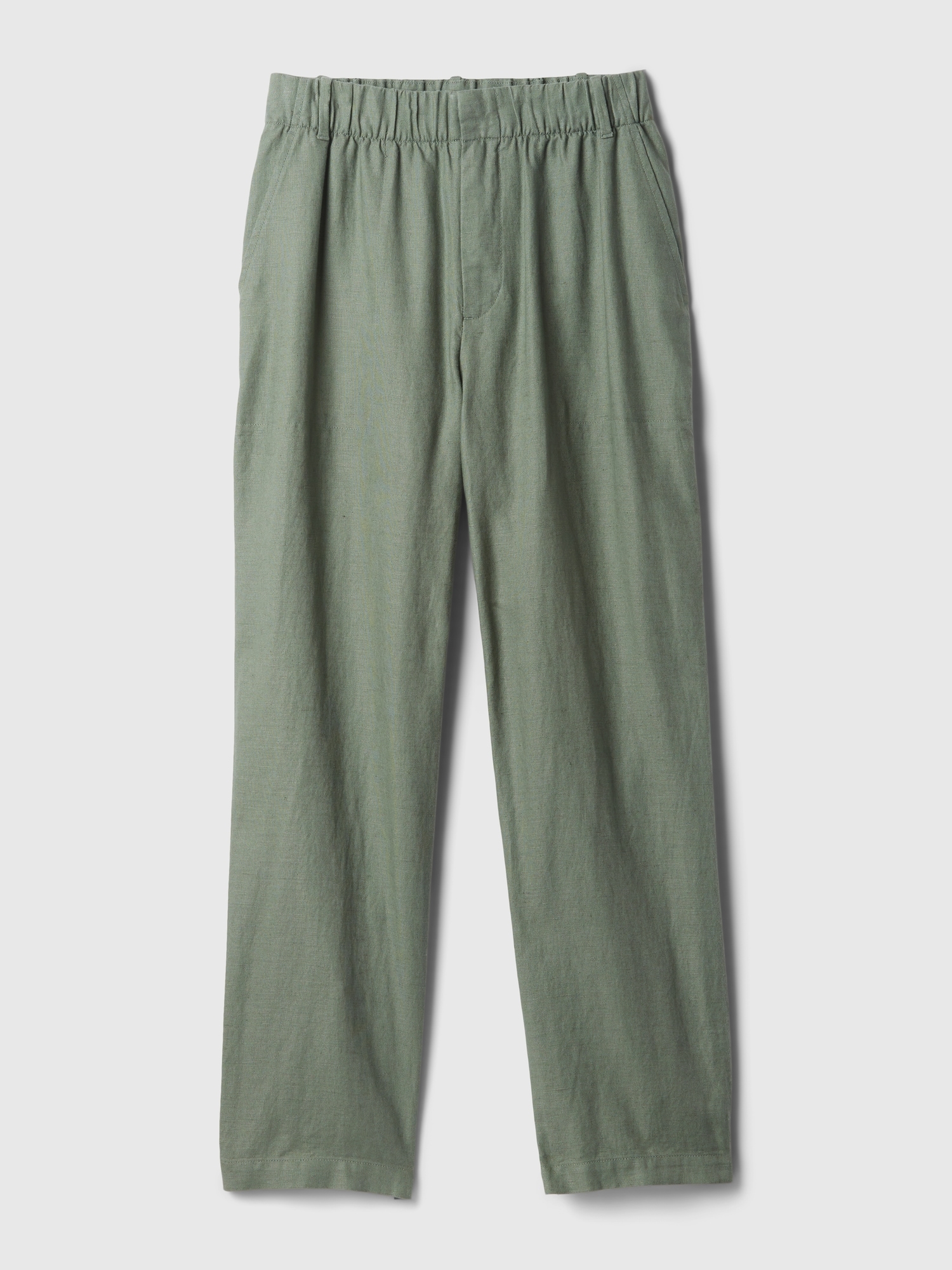 갭 High Rise Linen-Cotton Pull-On Pants