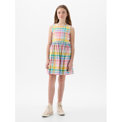 갭 Kids Linen-Cotton Cutout Dress