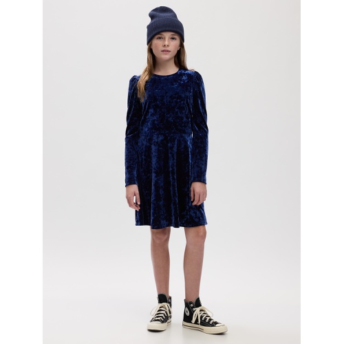 갭 Kids Velvet Skater Dress