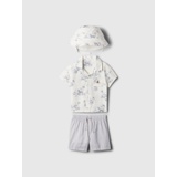 Baby Linen-Cotton Outfit Set