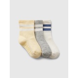 Baby First Favorites Stripe Crew Socks (3-Pack)