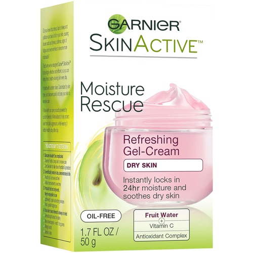  Garnier SkinActive Moisture Rescue Refreshing Gel-Cream for Dry Skin, 1.7 Ounces
